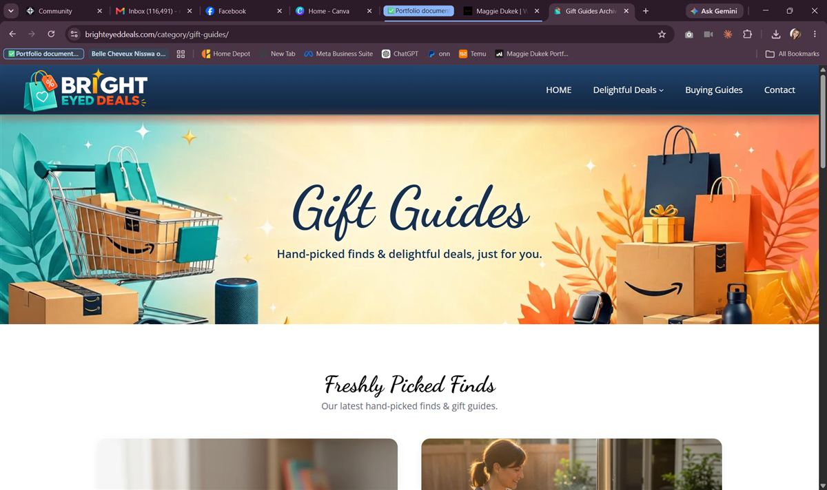 Bright Eyed Deals website