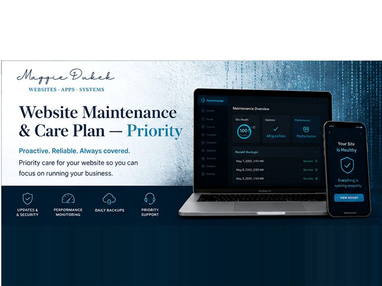 Website Maintenance & Care Plan — Priority